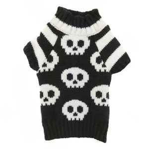 Extra Small Skull and Cross Bones Dog Sweater